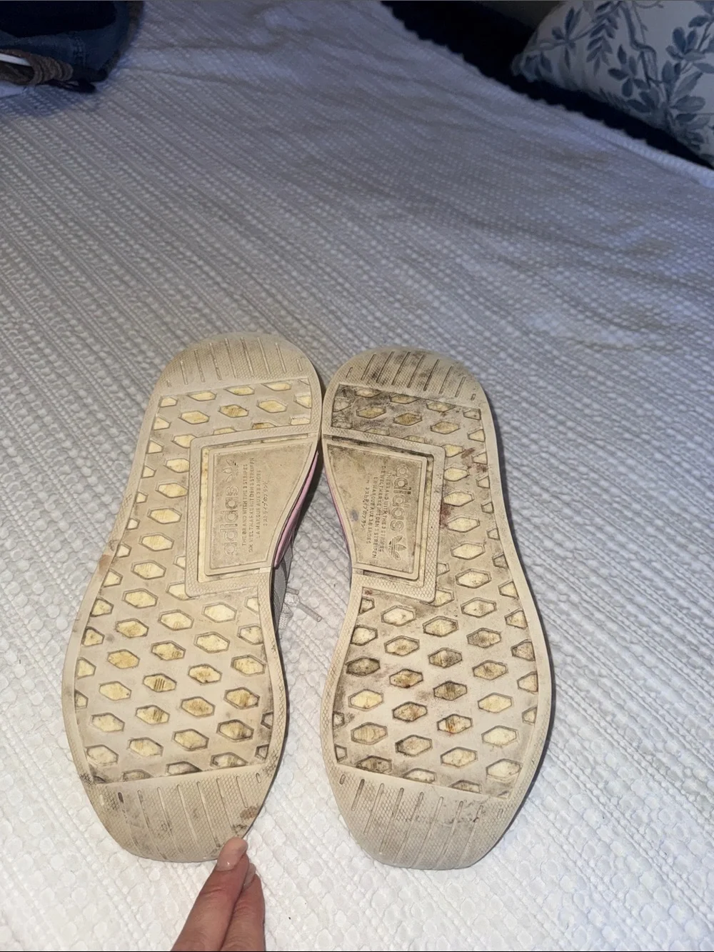 adidas Grey Knit Slip-On Athletic Sneakers